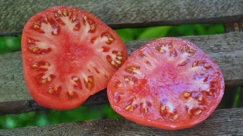 Eine helle frühe Tomate mit großen Früchten - Tomate ist der König des Marktes und die Geheimnisse ihres Anbaus von erfahrenen Gärtnern