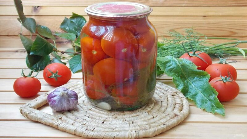 Wie man köstliche und originelle süße Tomaten in Litergläsern für den Winter kocht