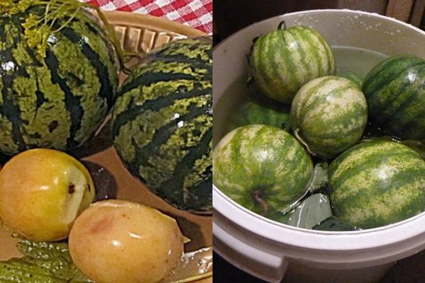 Die köstlichsten Rezepte zum Einlegen von Wassermelonen in einem Fass für den Winter