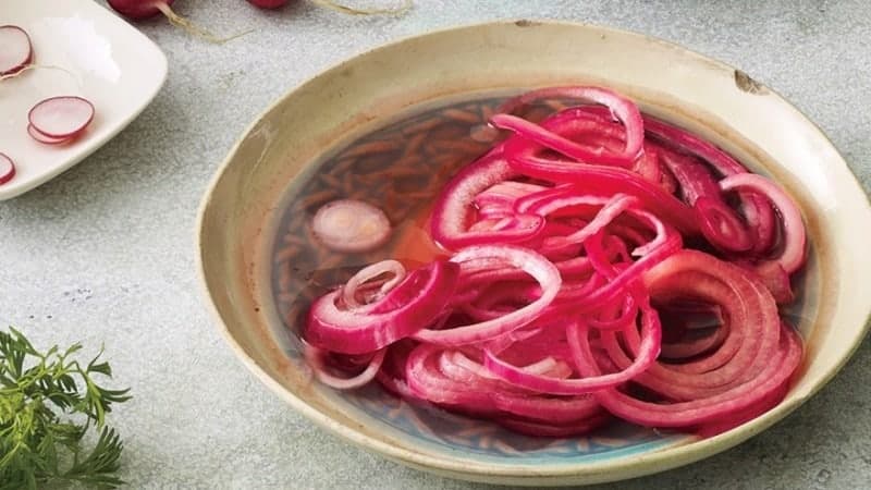 Beste Rezepte: Wie man rote Zwiebeln einlegt