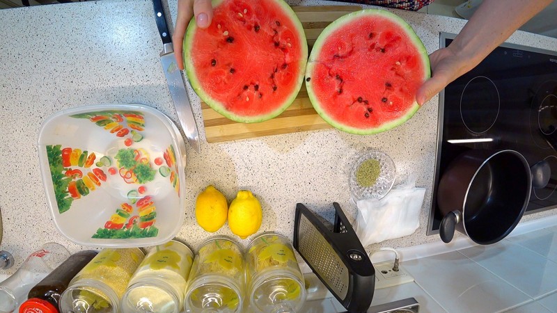 Einfache und leckere Möglichkeiten, eine Wassermelone für den Winter in Gläsern zu verschließen