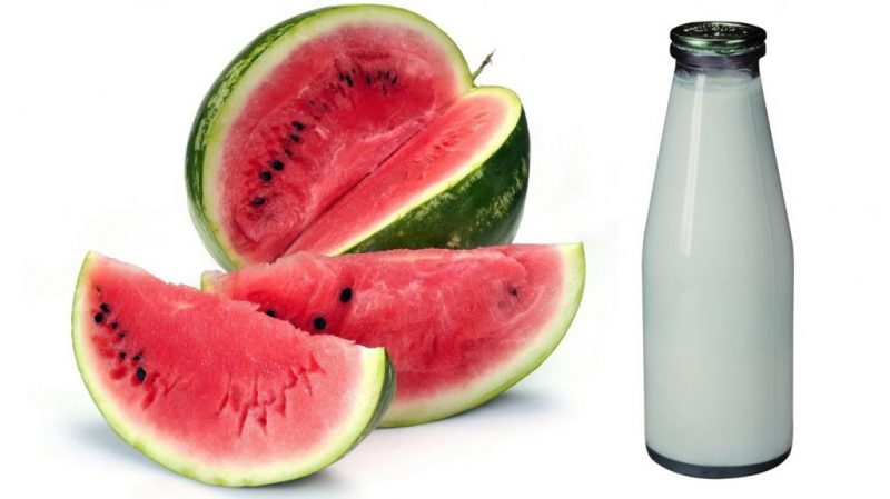 Wassermelonenverträglichkeit mit Milch und anderen Produkten